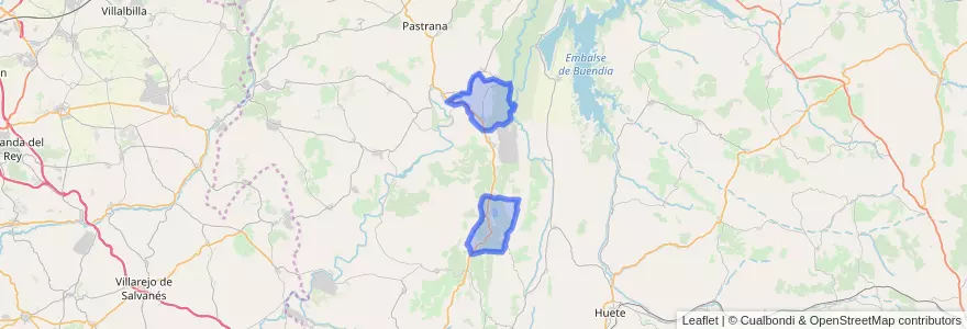 Mapa de ubicacion de Almonacid de Zorita.