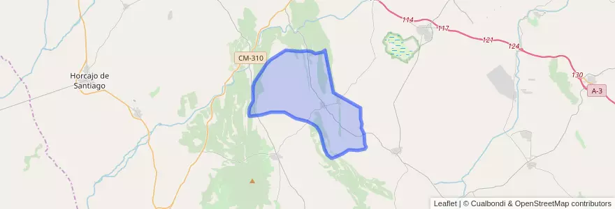 Mapa de ubicacion de Almonacid del Marquesado.