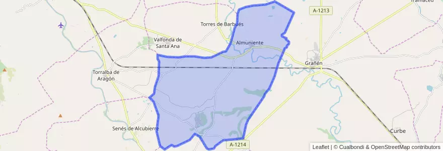 Mapa de ubicacion de Almuniente.