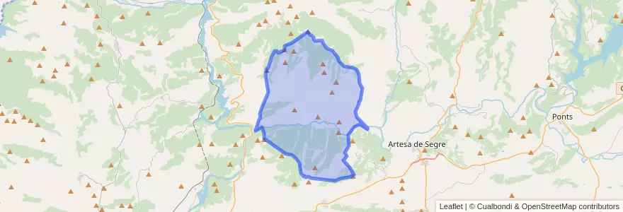 Mapa de ubicacion de Alòs de Balaguer.