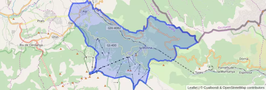 Mapa de ubicacion de Alp.