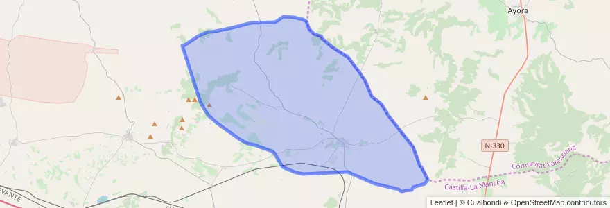 Mapa de ubicacion de Alpera.