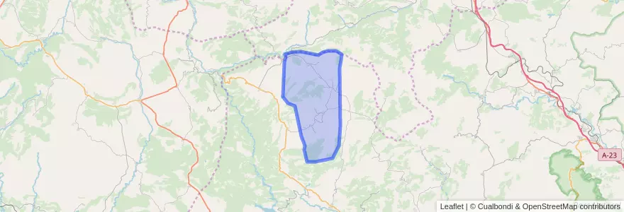 Mapa de ubicacion de Alpuente.
