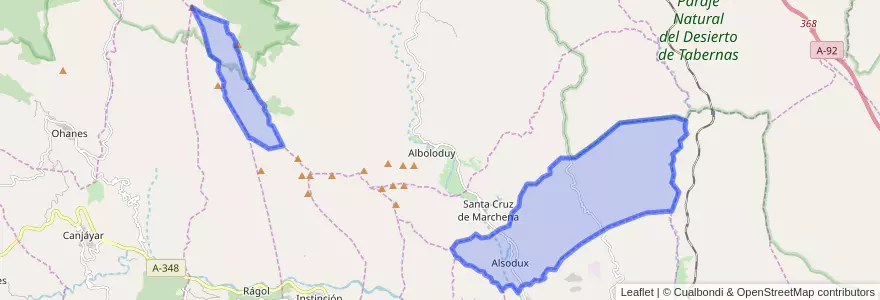 Mapa de ubicacion de Alsodux.