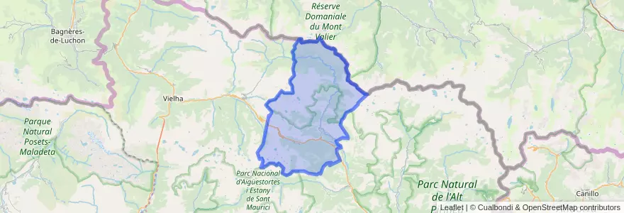 Mapa de ubicacion de Alt Àneu.