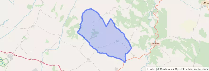 Mapa de ubicacion de Altarejos.