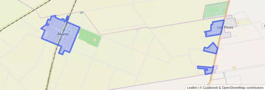 Mapa de ubicacion de Álvarez.