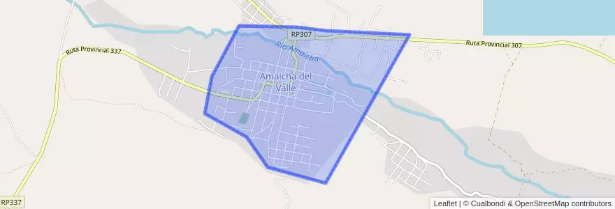 Mapa de ubicacion de Amaicha del Valle.