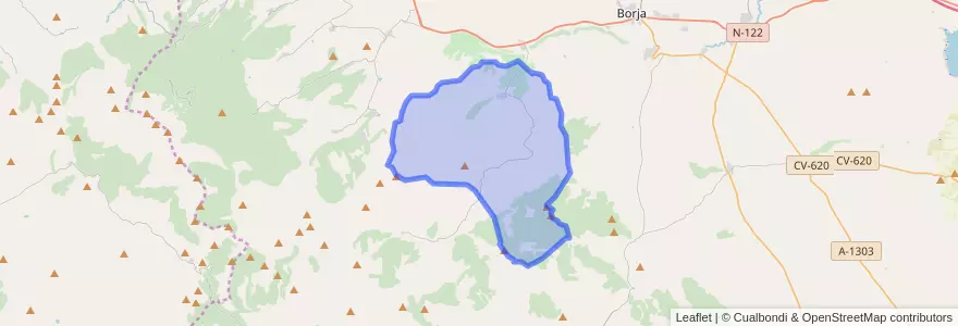 Mapa de ubicacion de Ambel.