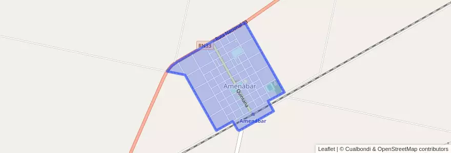 Mapa de ubicacion de Amenábar.