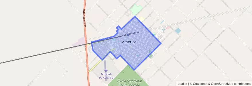 Mapa de ubicacion de América.
