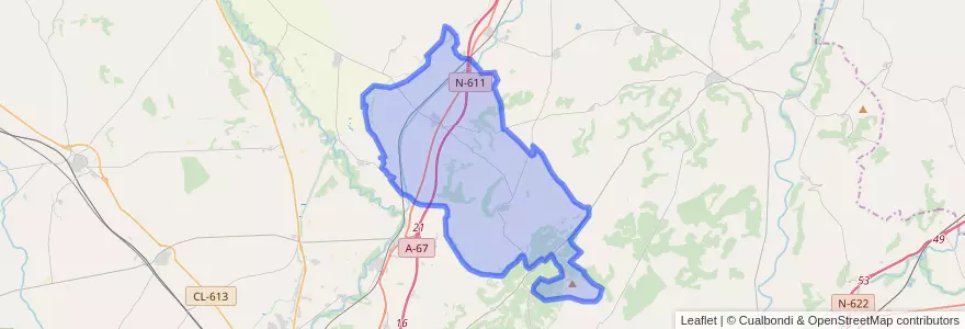 Mapa de ubicacion de Amusco.