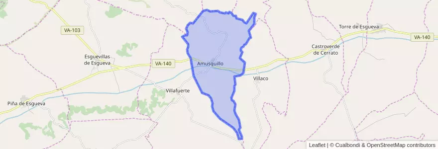 Mapa de ubicacion de Amusquillo.