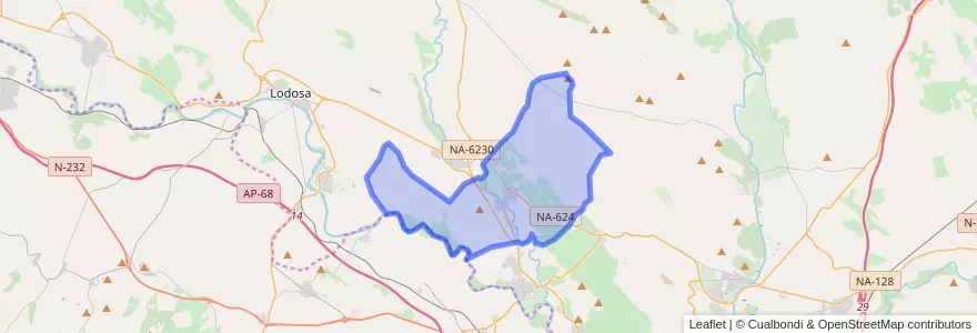 Mapa de ubicacion de Andosilla.