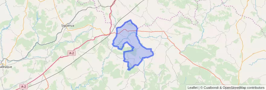 Mapa de ubicacion de Anguita.