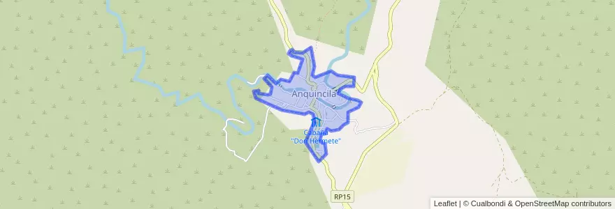 Mapa de ubicacion de Anquincila.