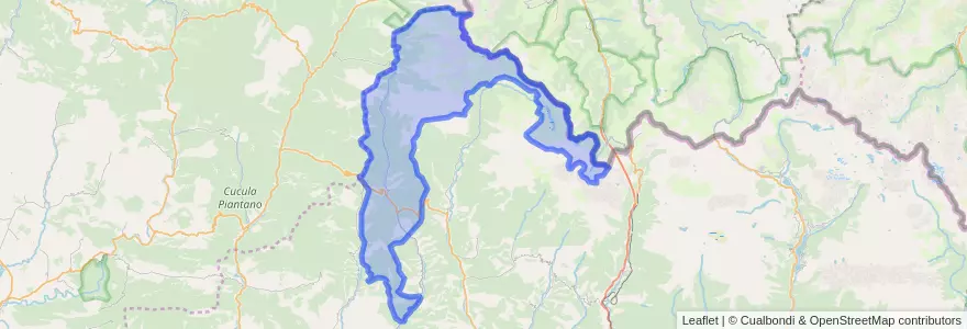 Mapa de ubicacion de Ansó.