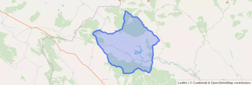 Mapa de ubicacion de Aranda de Moncayo.