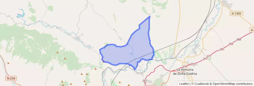 Mapa de ubicacion de Arándiga.