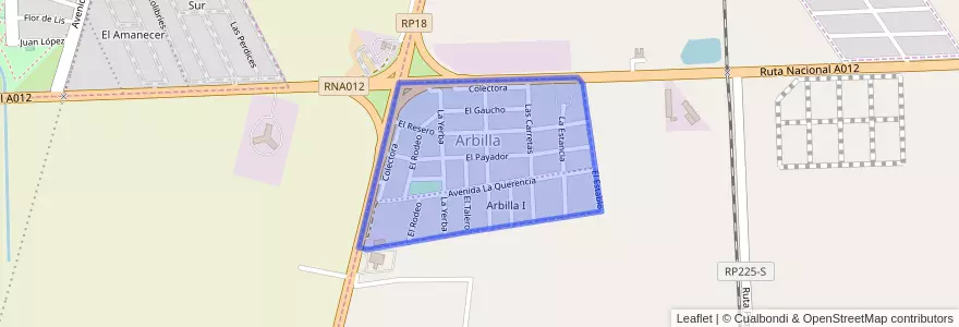 Mapa de ubicacion de Arbilla.