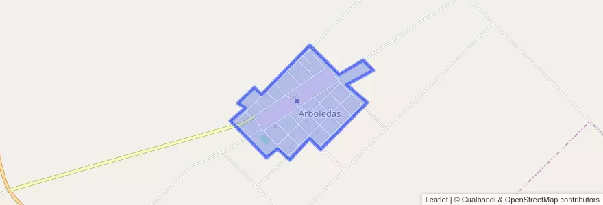 Mapa de ubicacion de Arboledas.