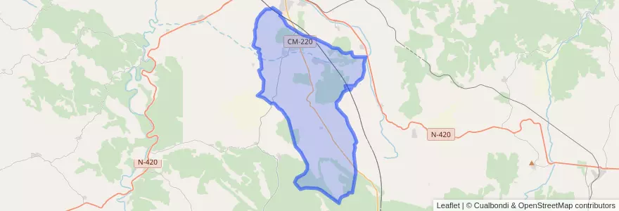 Mapa de ubicacion de Arcas del Villar.