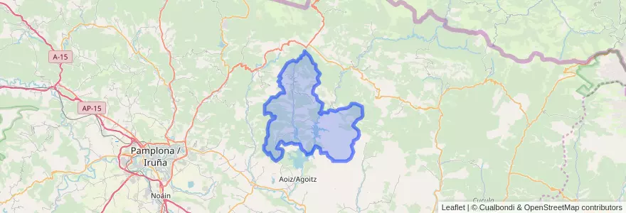 Mapa de ubicacion de Arce/Artzi.