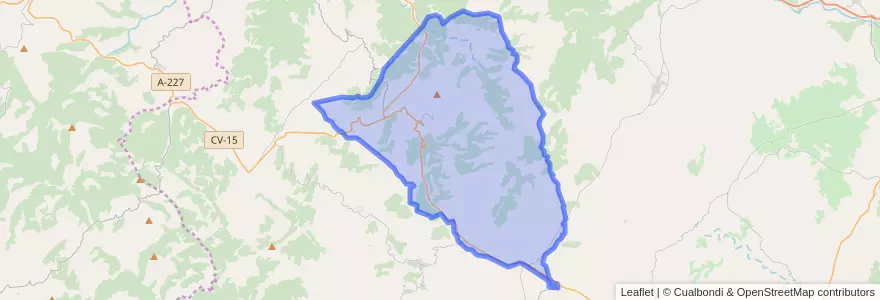 Mapa de ubicacion de Ares del Maestrat.