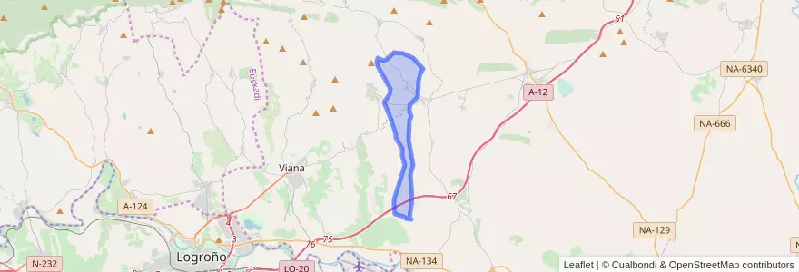 Mapa de ubicacion de Armañanzas.