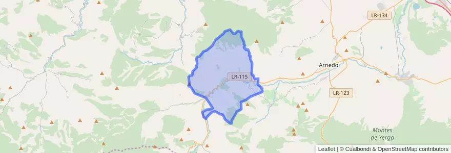 Mapa de ubicacion de Arnedillo.