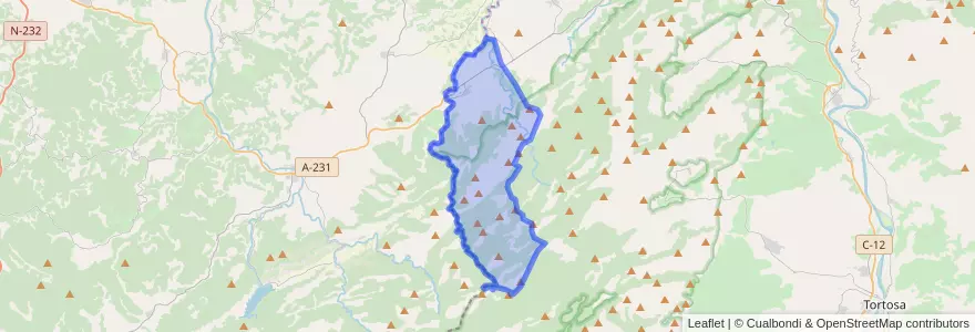 Mapa de ubicacion de Arnes.