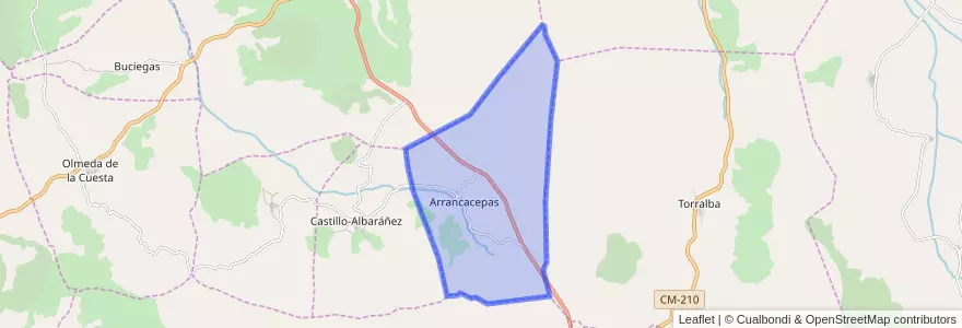 Mapa de ubicacion de Arrancacepas.