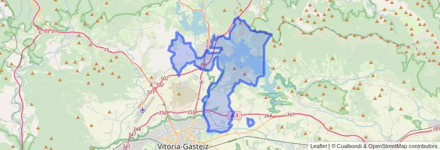 Mapa de ubicacion de Arratzua-Ubarrundia.