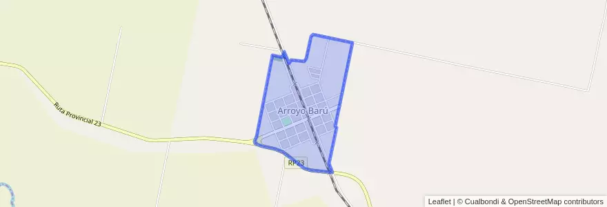 Mapa de ubicacion de Arroyo Barú.
