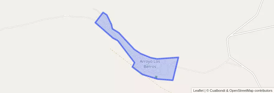Mapa de ubicacion de Arroyo Los Berros.