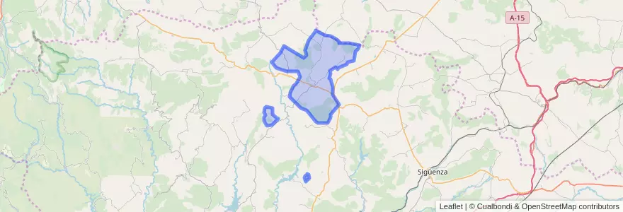 Mapa de ubicacion de Atienza.