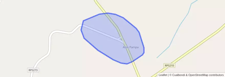 Mapa de ubicacion de Atos Pampa.