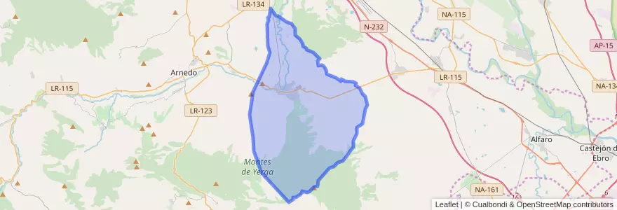 Mapa de ubicacion de Autol.