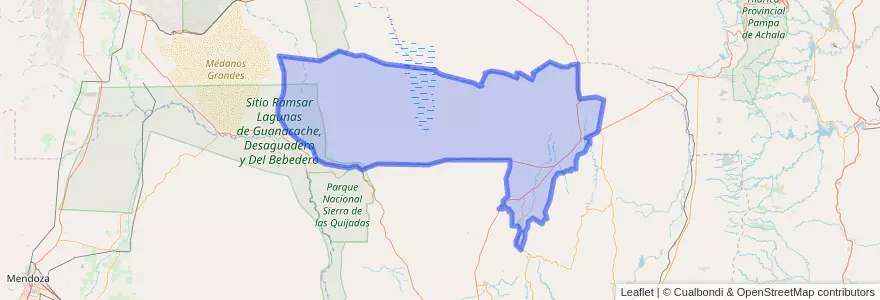 Mapa de ubicacion de Ayacucho.