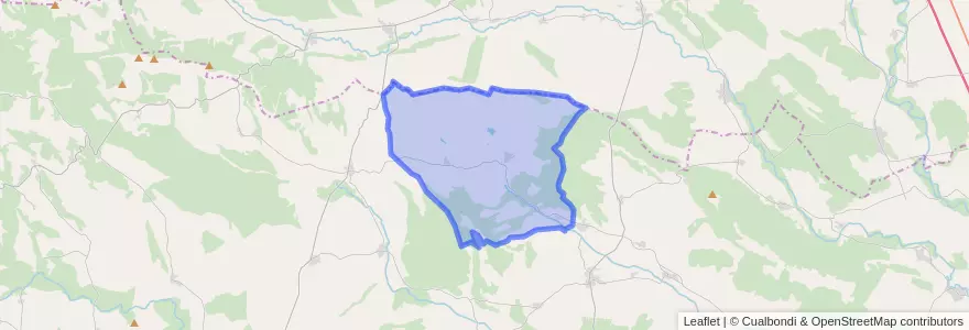 Mapa de ubicacion de Ayoó de Vidriales.