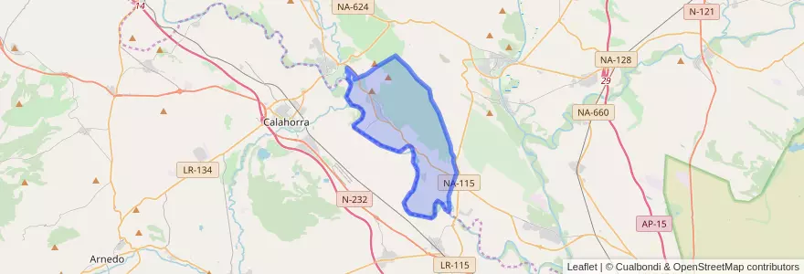 Mapa de ubicacion de Azagra.