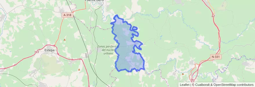 Mapa de ubicacion de Badolatosa.