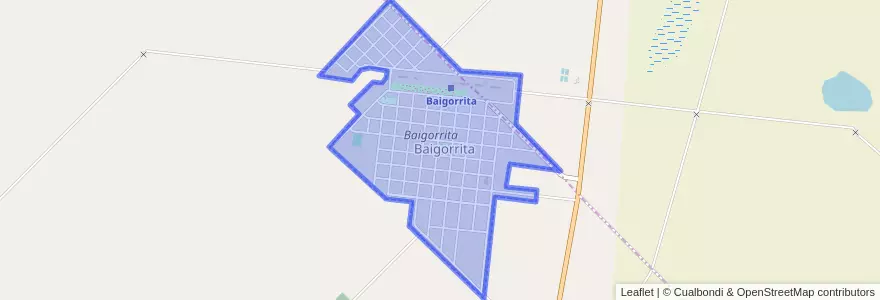 Mapa de ubicacion de Baigorrita.