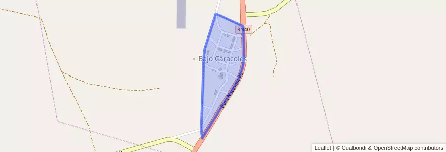 Mapa de ubicacion de Bajo Caracoles.