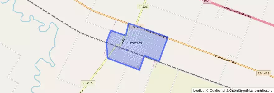 Mapa de ubicacion de Ballesteros.