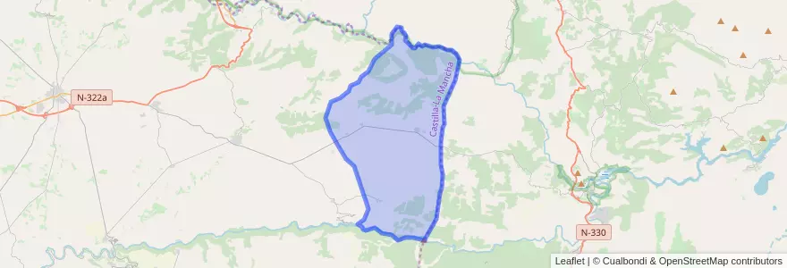 Mapa de ubicacion de Balsa de Ves.