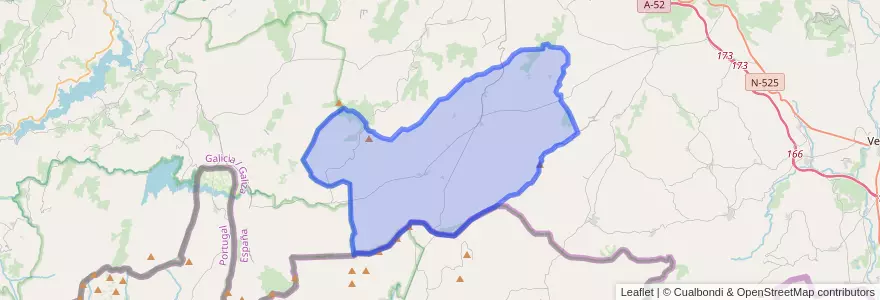 Mapa de ubicacion de Baltar.