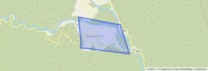 Mapa de ubicacion de Banda Sud.