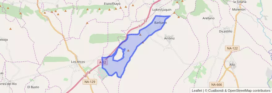 Mapa de ubicacion de Barbarin.