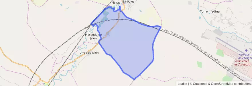 Mapa de ubicacion de Bardallur.